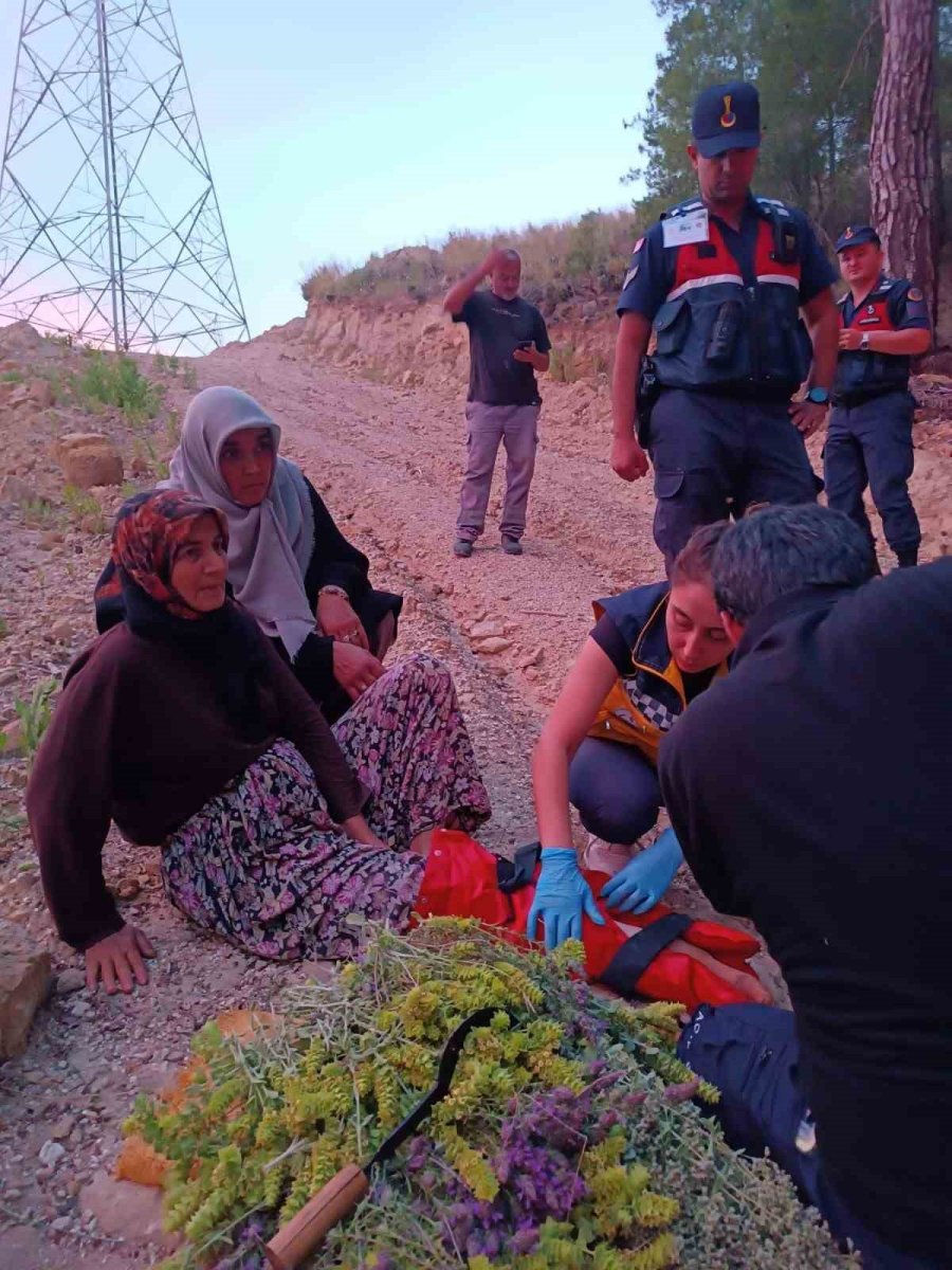 Kekik Toplamak İsterken Ayağı Burkulup Düşen Kadın Hastanelik Oldu