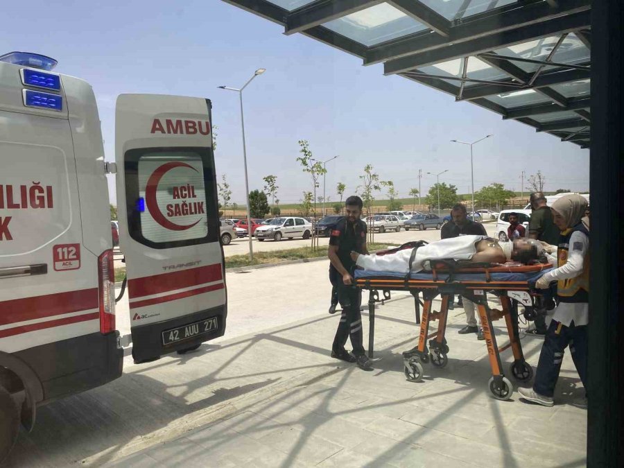 İş Yerinde Yüksekten Düşen İşçi Yaralandı