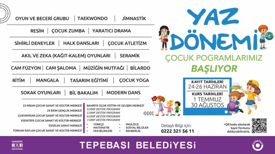 Çocuk Programları, Destek Programları Ve Oyun Grupları İçin Kayıtlar Başlıyor