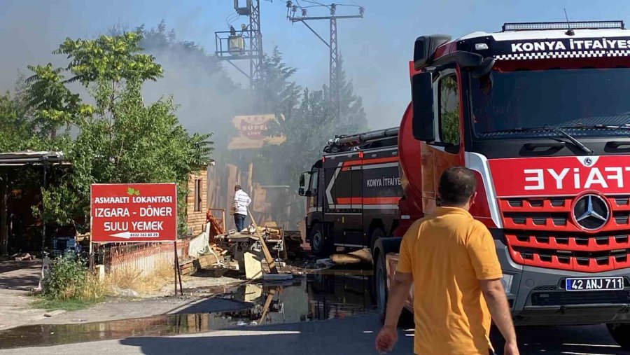 Konya’da Sanayi Sitesinde Yangın Paniği