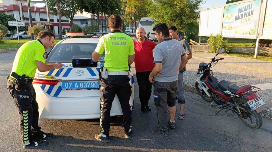 Yaralı Motosiklet Sürücüsü Tedaviyi Kabul Etmedi