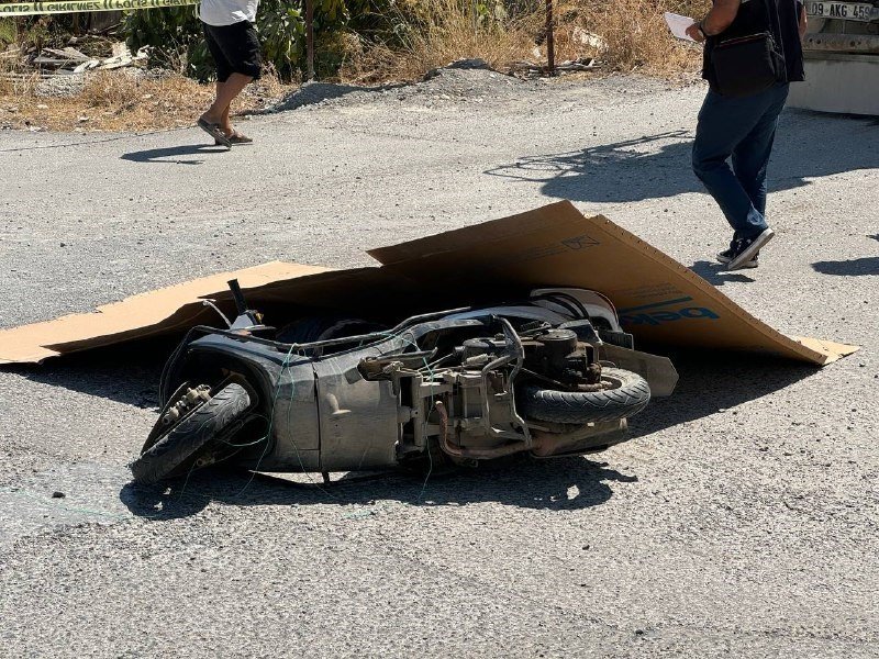 Beton Mikserinin Altında Kalan Motosiklet Sürücüsü Hayatını Kaybetti