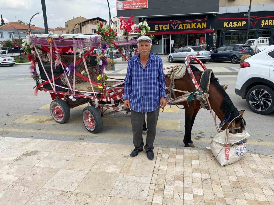 Nostaljik At Arabasıyla Düğün Ve Sünnetlerde Gezi Keyfi İlgi Görüyor