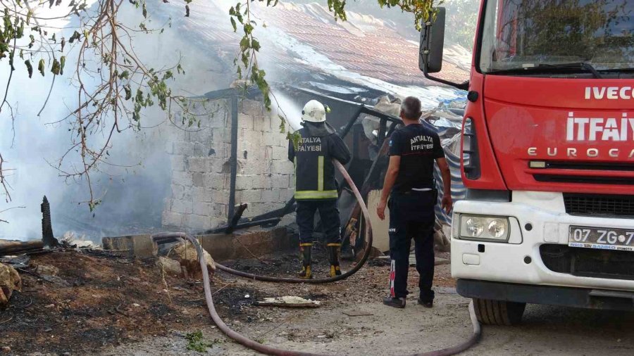 Antalya’da Korkutan Yangın