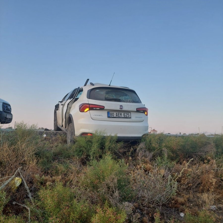 Konya’da Otomobil Yoldan Çıktı: 5 Yaralı