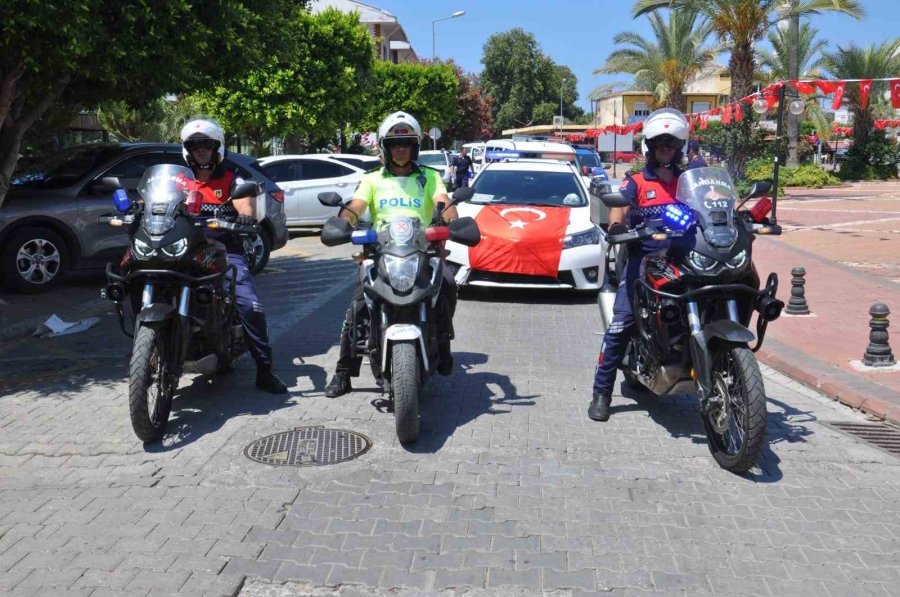 Gazipaşa’da 15 Temmuz Konvoyu Düzenlendi