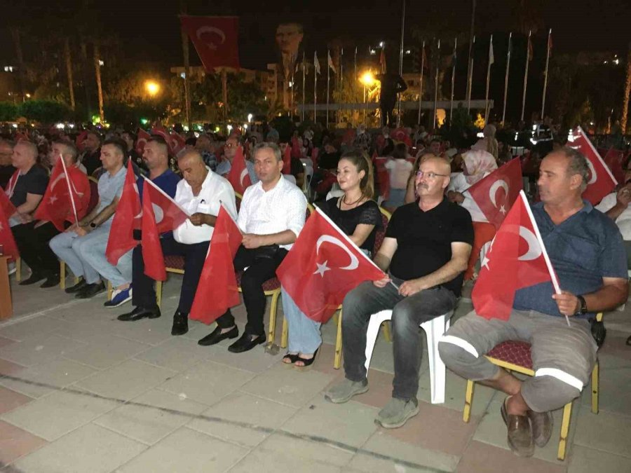 Mersin Erdemli’de 15 Temmuz Coşkusu