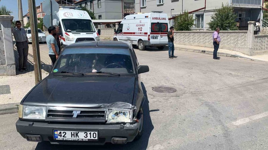 Karaman’da Vakaya Giden Ambulans Kaza Yaptı