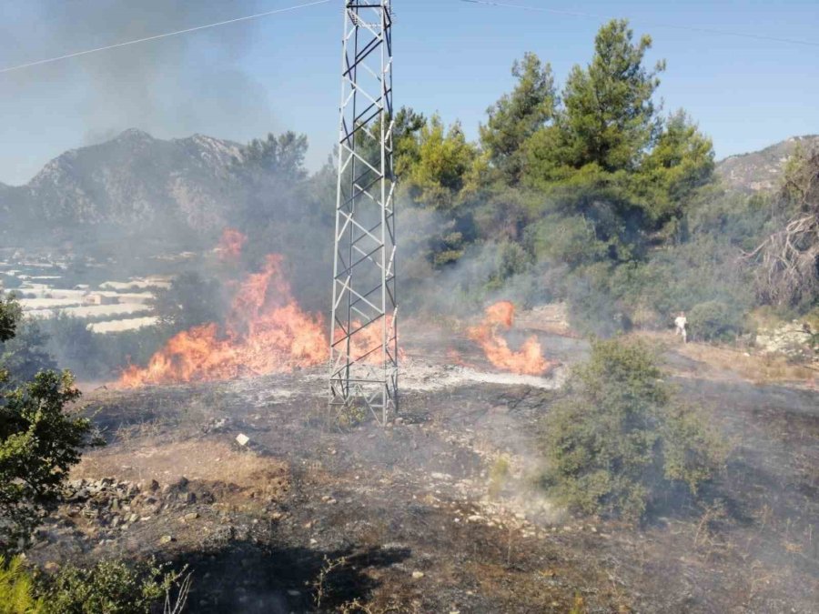 Adrasan’da Çıkan Yangın, Büyümeden Söndürüldü