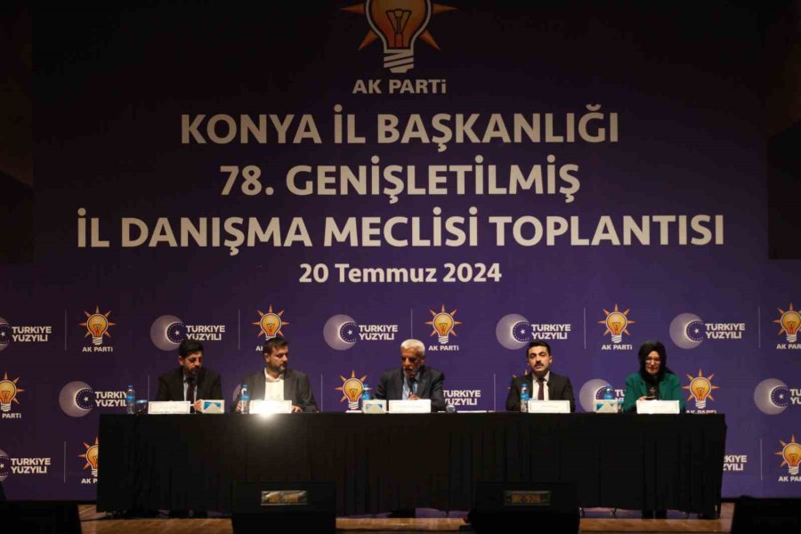 Ak Parti Konya İl Başkanlığı 78. Genişletilmiş İl Danışma Meclisi Toplantısı Gerçekleştirildi