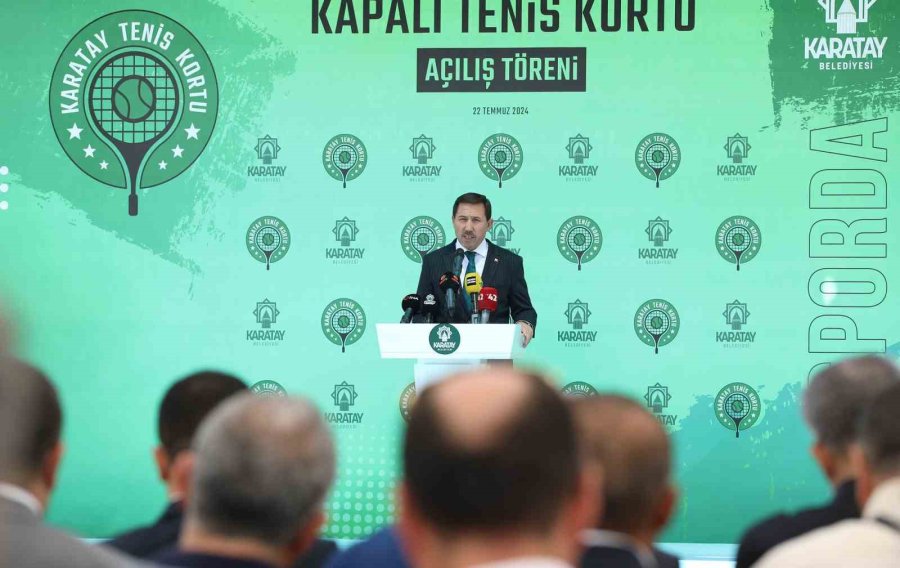 Karatay Belediyesi Kapalı Tenis Kortu Açıldı