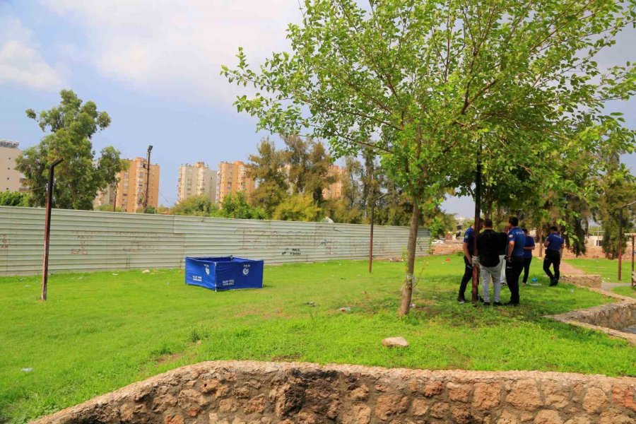 Parkta Yarı Çıplak Halde Cesedi Bulundu