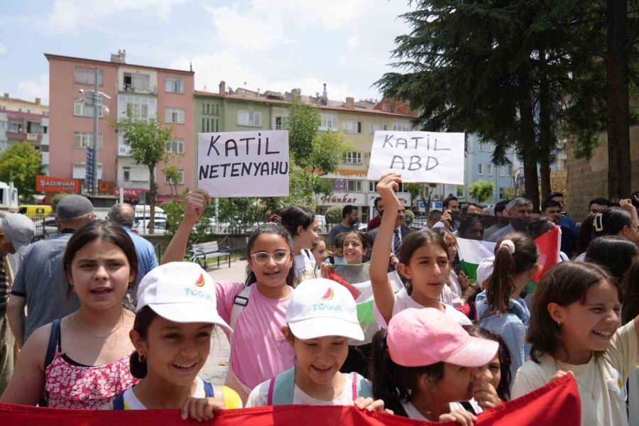 Niğde’de İsrail Başbakanı’nın Abd Kongresi’nde Yaptığı Konuşma Protesto Edildi