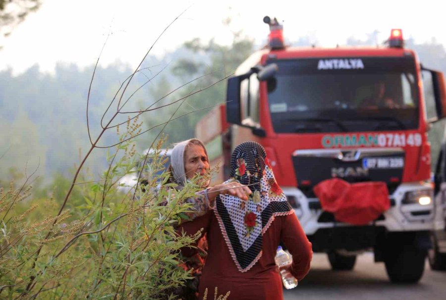 Antalya’daki Orman Yangınında 7 Ev Boşaltıldı