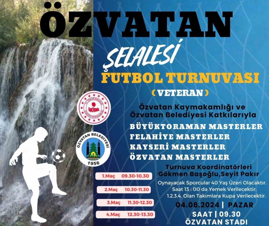 Özvatan Şelalesi Geleneksel Veteranlar Turnuvası Düzenlenecek