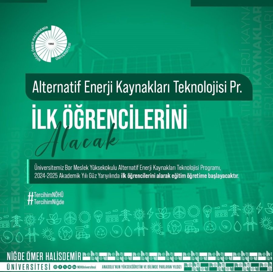 Nöhü’de Yeni Bölümlere İlk Kez Öğrenci Kabul Edilecek