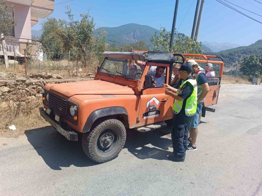 Alanya’da 5 Safari Aracına Cezai İşlem Uygulandı