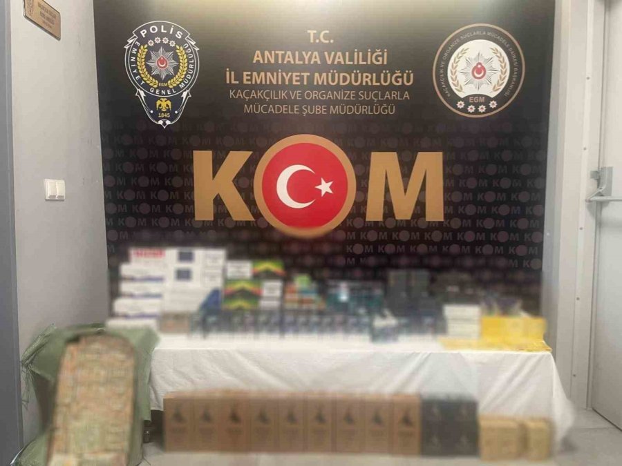 Antalya’da 2 Bin 840 Litre Sahte Alkol Ele Geçirildi