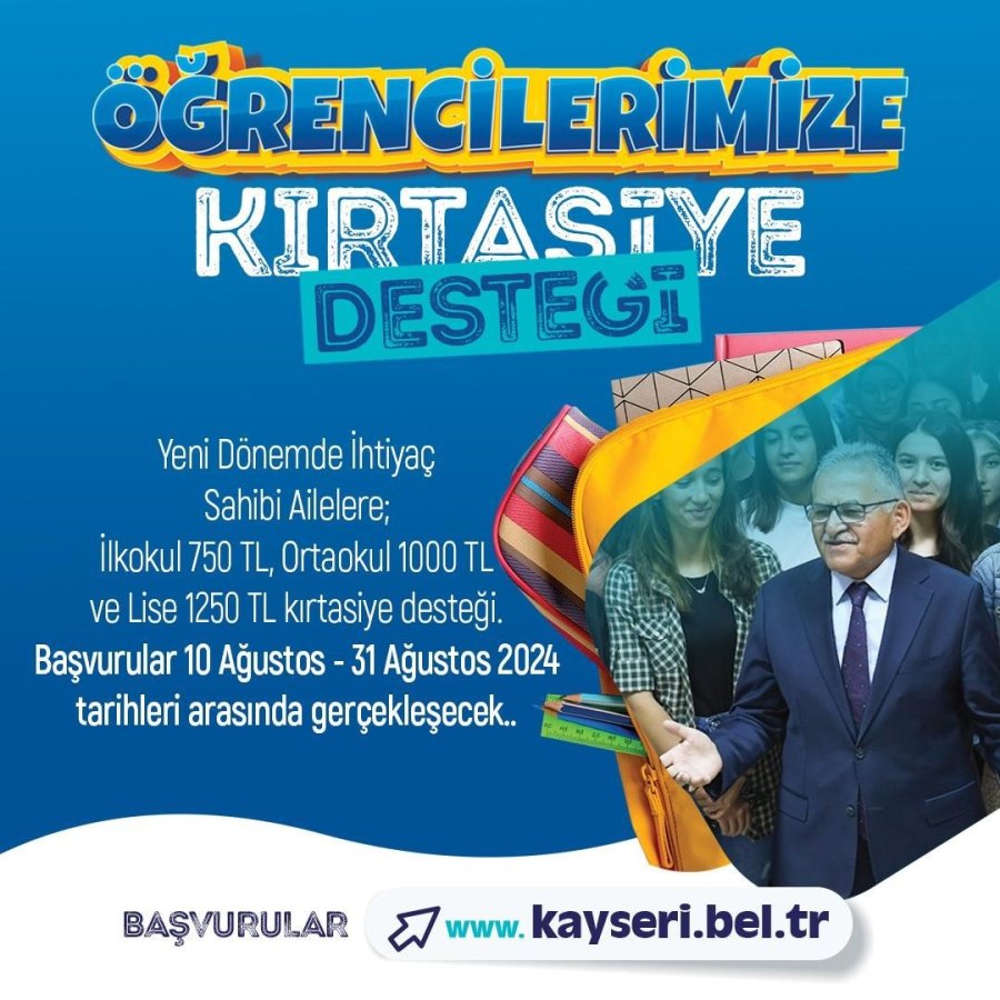 Büyüşehirin Kırtasiye Desteği Bu Yıl Da Devam Edecek