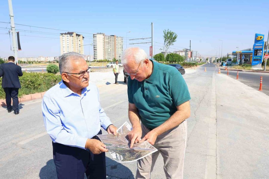 Başkan Büyükkılıç; 6 Ana Arteri Bağlayan Işıksız Kavşak Çalışmasını Yerinde İnceledi