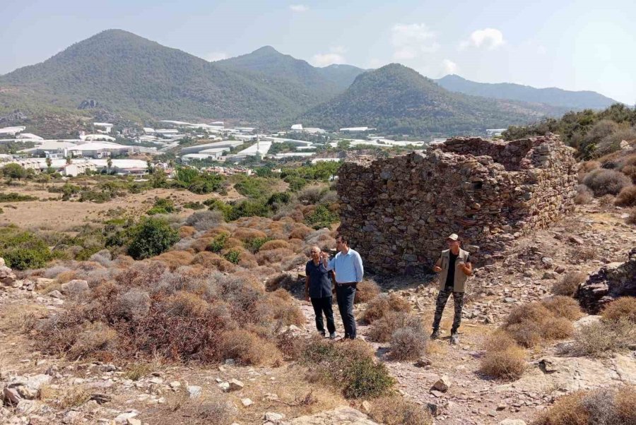 Kaymakamı Topsakaloğlu Arsinoe Antik Kentinde İncelemelerde Bulundu