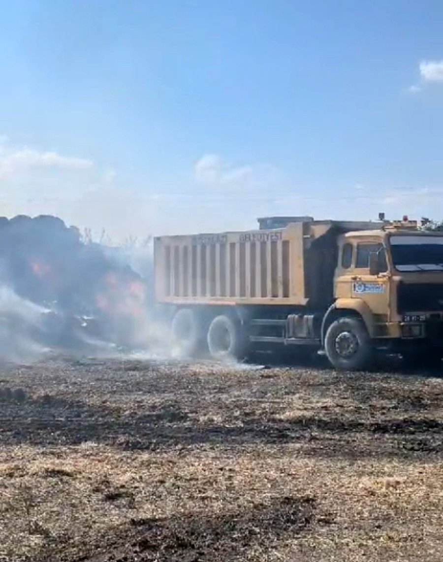 Kayseri’de 200 Ton Saman Alev Aldı, 78 Hayvan Karbon Monoksit Gazından Etkilendi