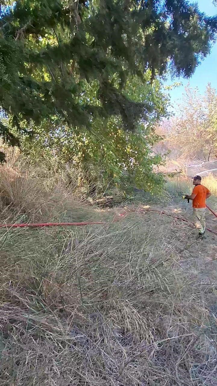 Çiftlikte Çıkan Yangın Kontrol Altına Alındı