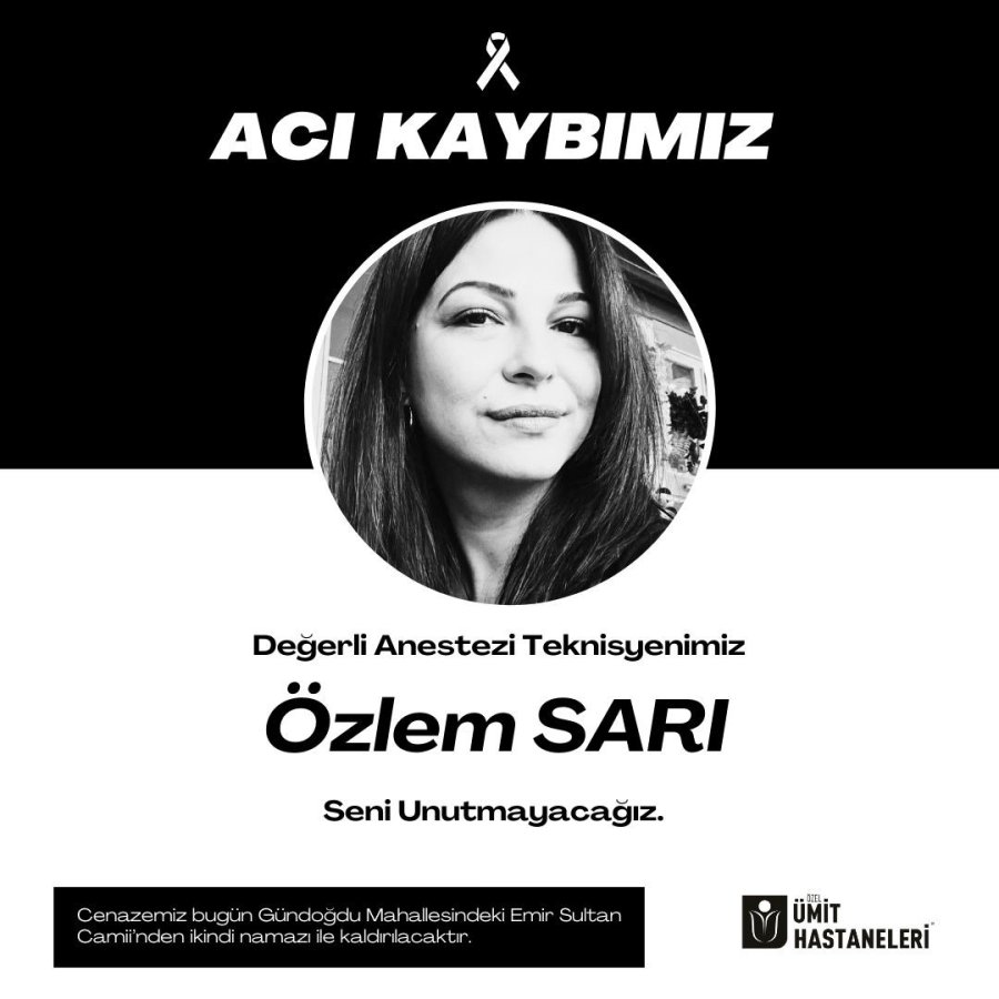 34 Yaşındaki Sağlık Çalışanı Hayatını Kaybetti