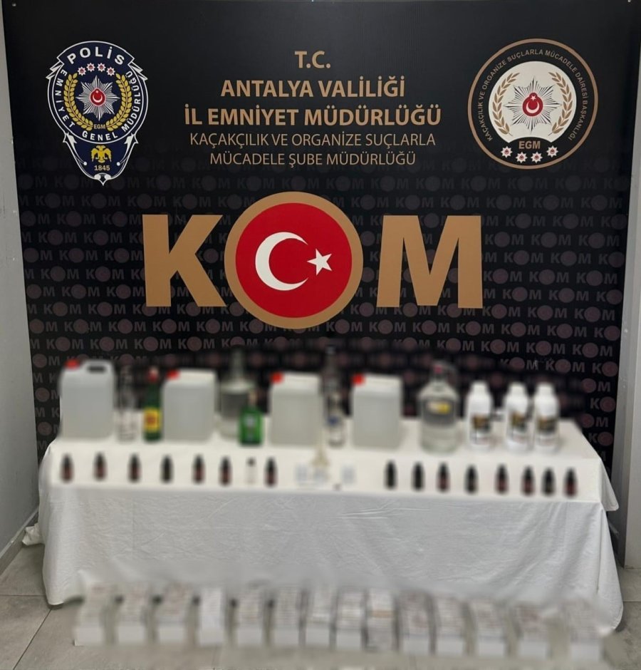 Antalya’nın 4 İlçesinde Kaçakçılık Operasyonu: Çok Sayıda Ürün Ele Geçirildi