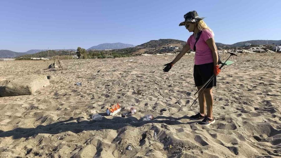 Caretta Yavruları Denize Ulaşmaya Çalışırken Plastik Bardakların İçinde Telef Oluyor