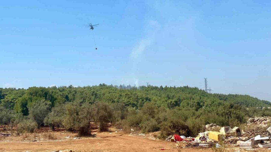 Antalya’da 2 Dönüm Ormanlık Alan Yandı