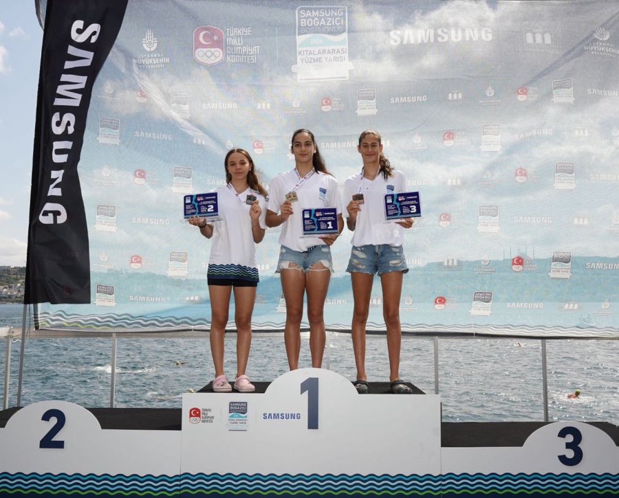 Mersinli Sporcular ’istanbul Boğaziçi Kıtalararası Yüzme Maratonu’ndan Başarıyla Döndü