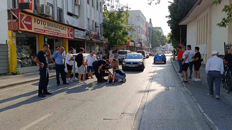 Sürücünün Tek Teker Şovu Genç Kızı Hastanelik Etti