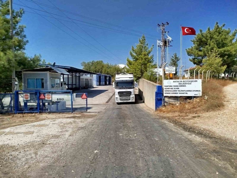 Manavgat Katı Atık Transfer Tesisi Tam Kapasite Çalışıyor