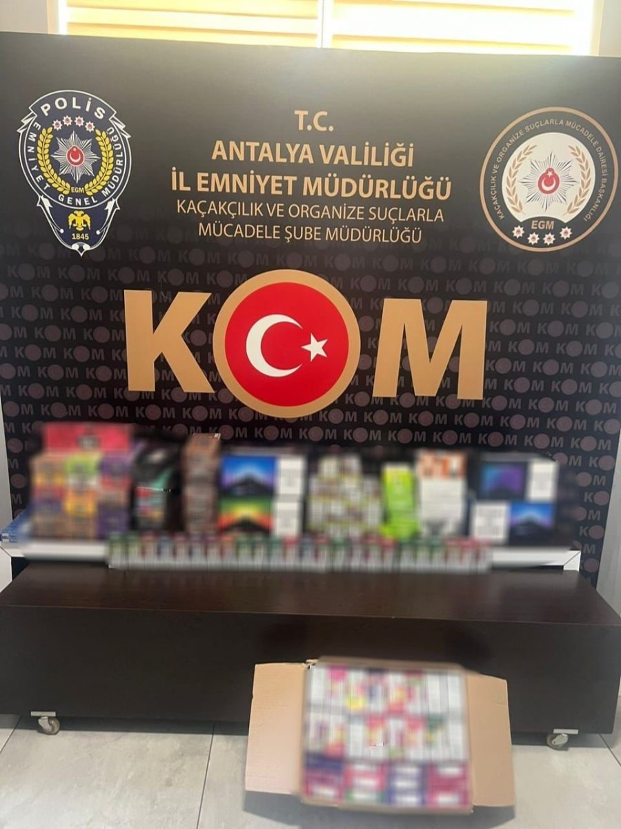 Antalya’da Kaçak Sigara Ve Sahte Alkol Operasyonu