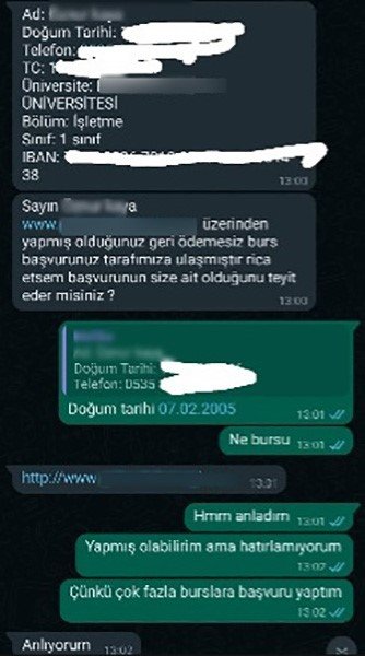 Dolandırıcıların ’geri Ödemesiz Burs’ Tuzağına Dikkat