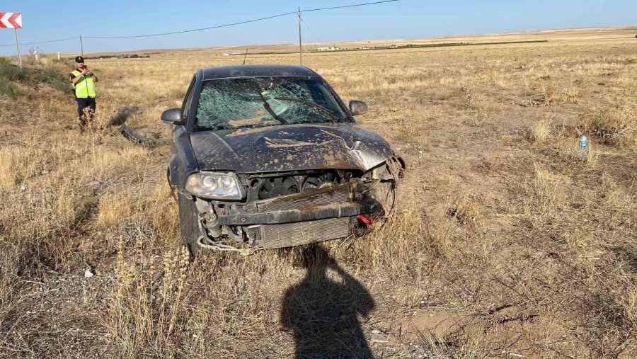 Konya’da Otomobil Şarampole Uçtu: 3 Yaralı