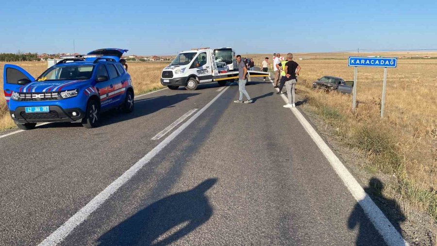 Konya’da Otomobil Şarampole Uçtu: 3 Yaralı