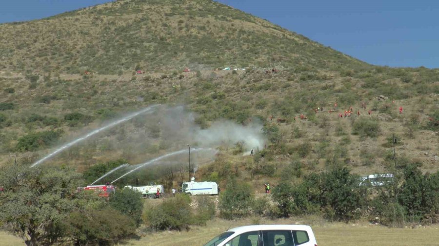 Dağ Yangını Tatbikatı Gerçeğini Aratmadı