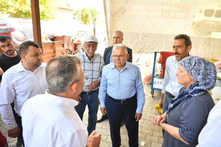 İncesu’da Vatandaşla Buluşan Başkan Büyükkılıç’tan Taleplere Anında Talimat