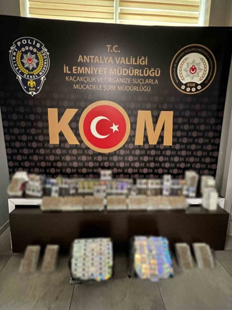 Antalya’da 5 İlçede Kaçak Tütün Operasyonu: 15 Şahsa Adli İşlem