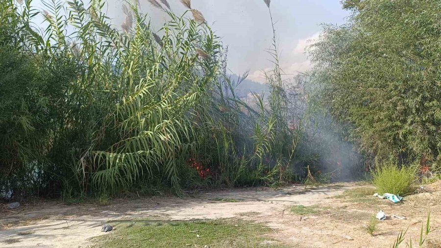 Manavgat’ta Kargılık Alanda Çıkan Yangın Söndürüldü