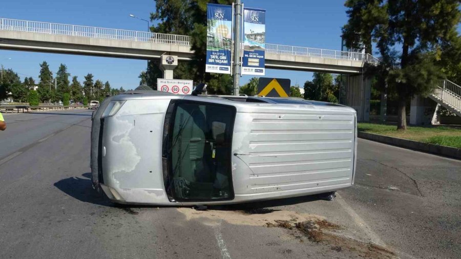 Takla Atan Araçtan Burnu Bile Kanamadan Çıktı