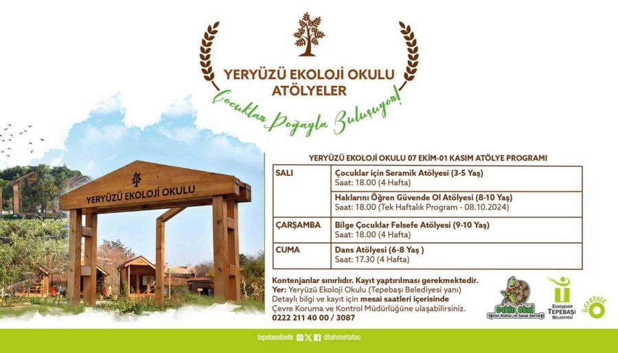 Yeryüzü Ekoloji Okulu’nda Ekim Ayı Atölyeleri Başlıyor