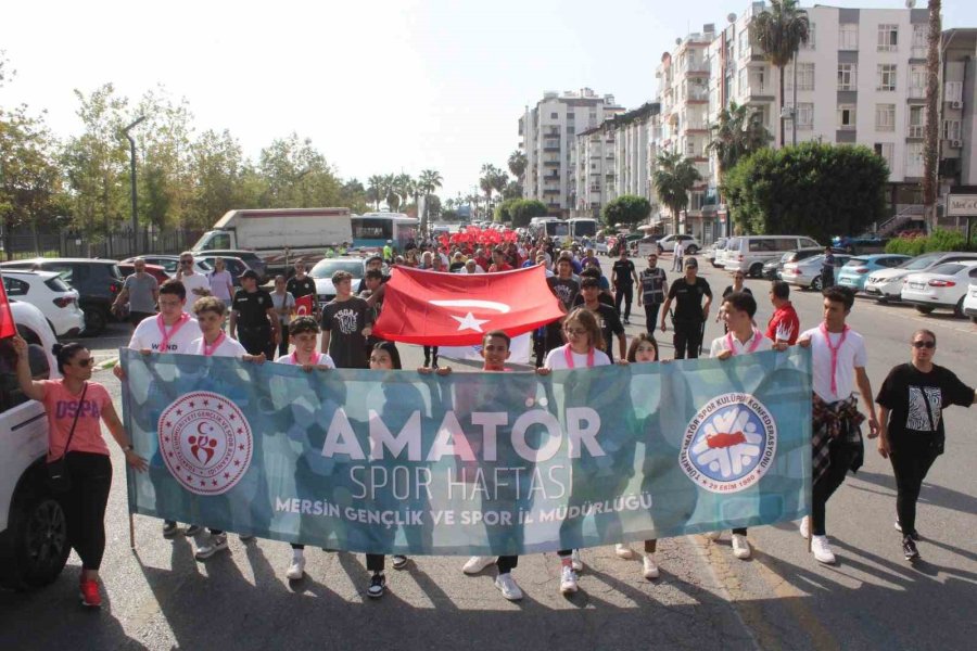 Mersin’de Amatör Spor Haftası Yürüyüşle Başladı