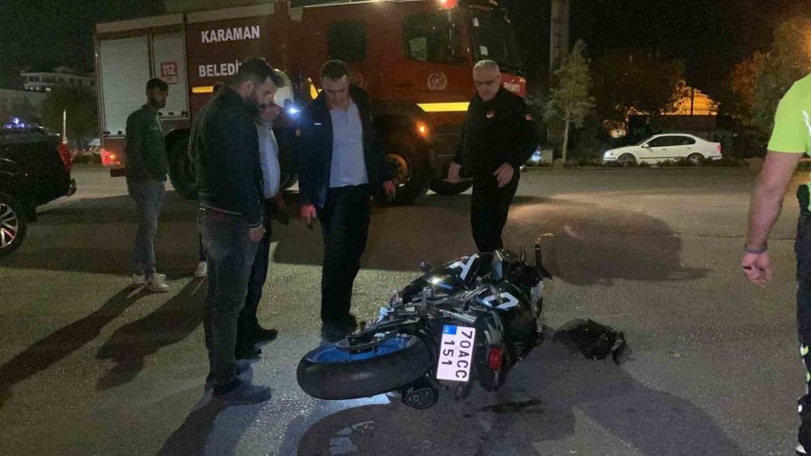 Sürat Motoru İle Motosiklet Çarpıştı: 2 Yaralı