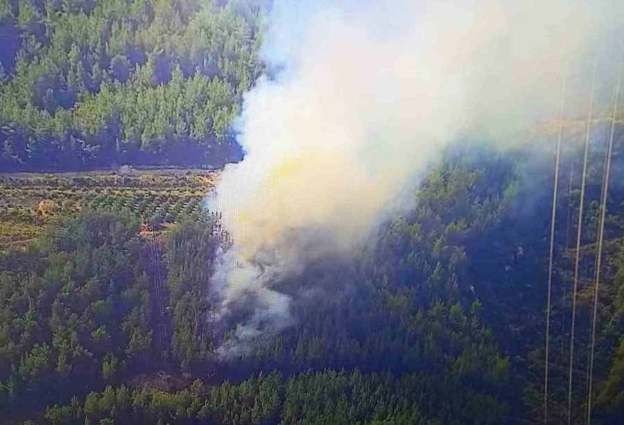 Mersin’de Orman Yangını Havadan Ve Karadan Müdahaleyle Söndürüldü