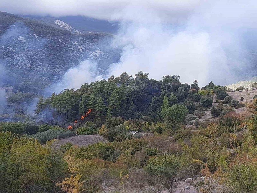 Kumluca’da Orman Yangınında Alevlerin Sıçradığı Ev Kullanılamaz Hale Geldi