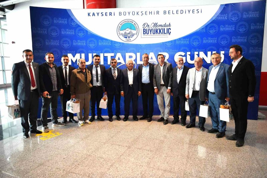 Vali Çiçek Ve Başkan Büyükkılıç Muhtarlar Günü’nde Muhtarlarla Buluştu