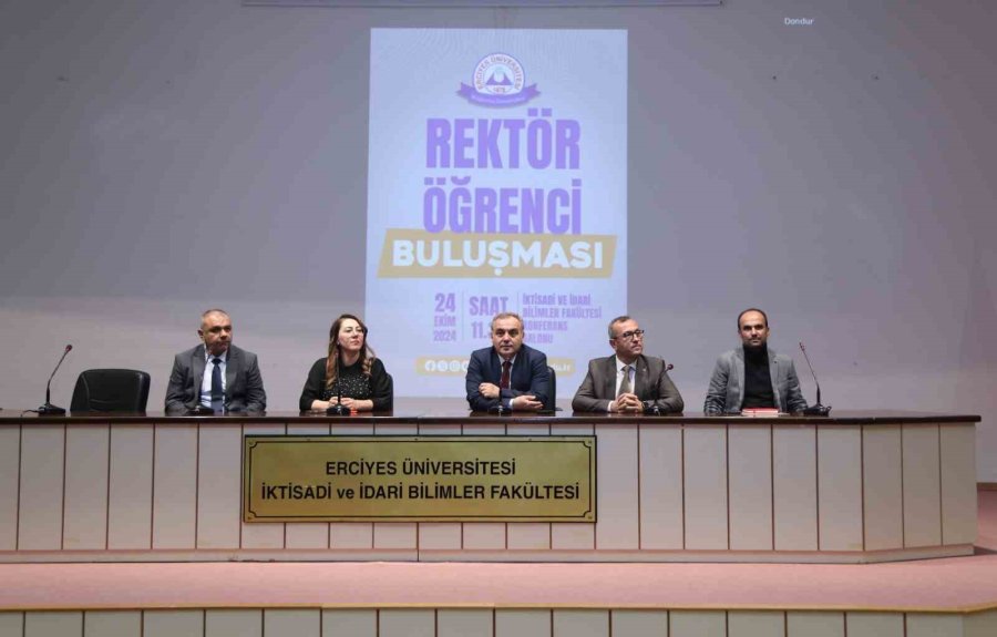 Erü’de ’rektör-öğrenci Buluşması’ Etkinliği Devam Ediyor